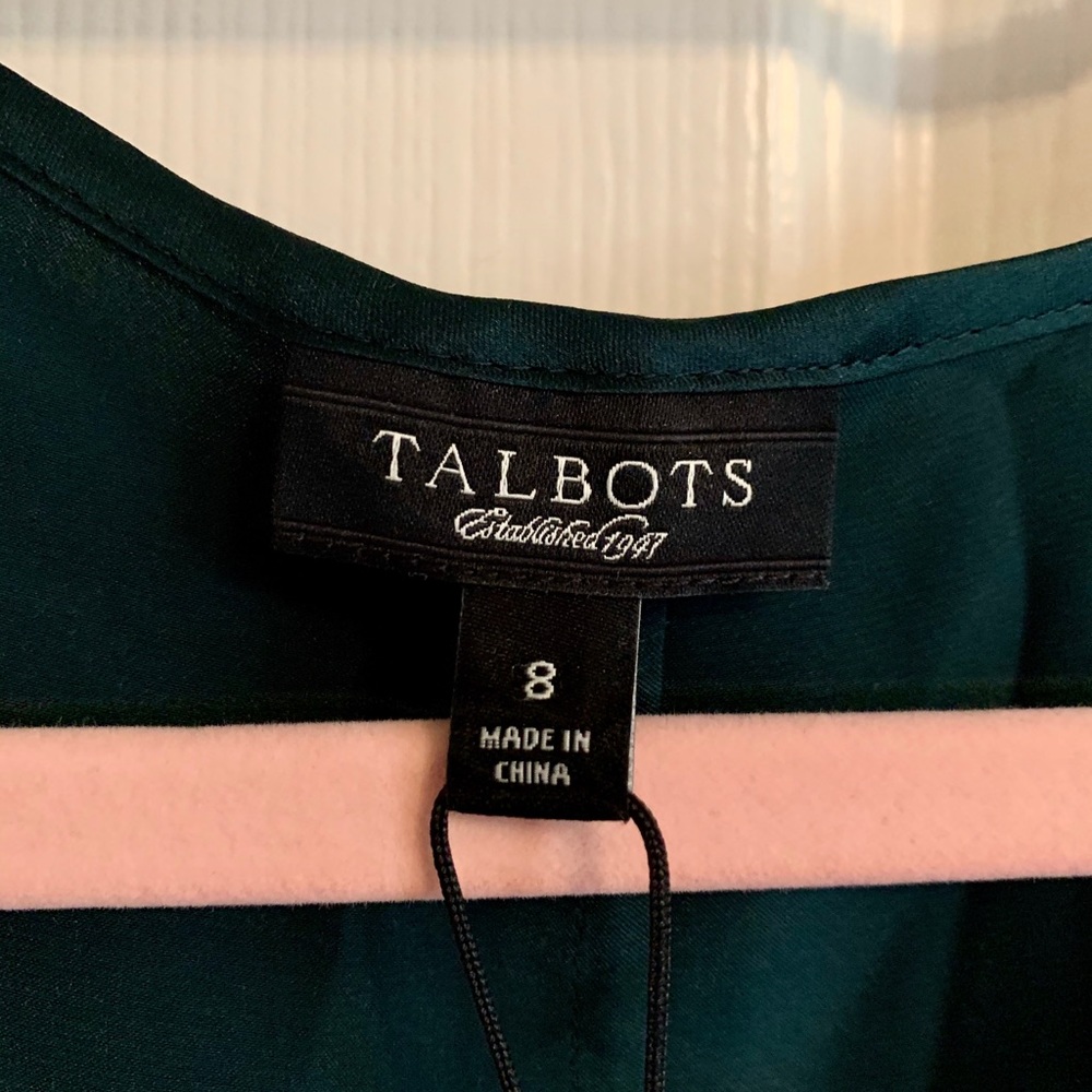 Talbots Silk Ruffle Tank Top - Picture 3 of 6